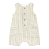 Sleeveless Woven Shortall - Sage