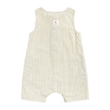 Sleeveless Woven Shortall - Sage