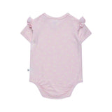 Frill Short Sleeve Bodysuit - Lilac Flutter