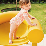 Frilled Short Sleeve Bodysuit - Palm Cove