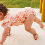 Frilled Short Sleeve Bodysuit - Palm Cove