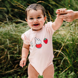 Miffy Puff Sleeve Bodysuit - Soft Pink