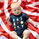 Miffy Short Sleeve Bodysuit - Navy