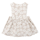 Denim Pinafore - Neutral Flower