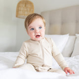 Warm Zippee Baby Romper 0.5 TOG - Oat Little Pod