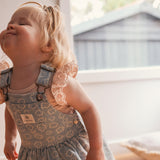 Pinafore - Washed Denim