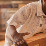 Woven Printed Short Sleeve Shirt - Salty Shores