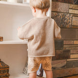 Jacquard Knit Sun Tee - Sand