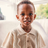 Mesh Knit Short Sleeve Shirt - Shell