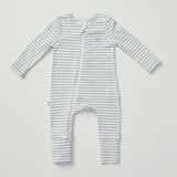 Warm Zippee Baby Romper 0.5 TOG - Dusk Blue Stripe
