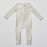Warm Zippee Baby Romper 0.5 TOG - Gumleaf Gingham