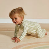 Warm Zippee Baby Romper 0.5 TOG - Gumleaf Gingham