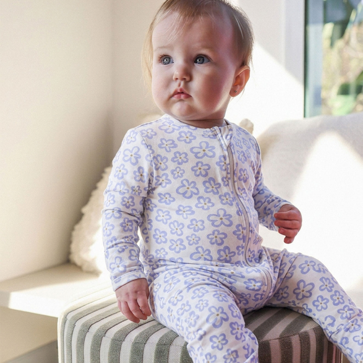 Essential Onesie - Hibiscus Blue