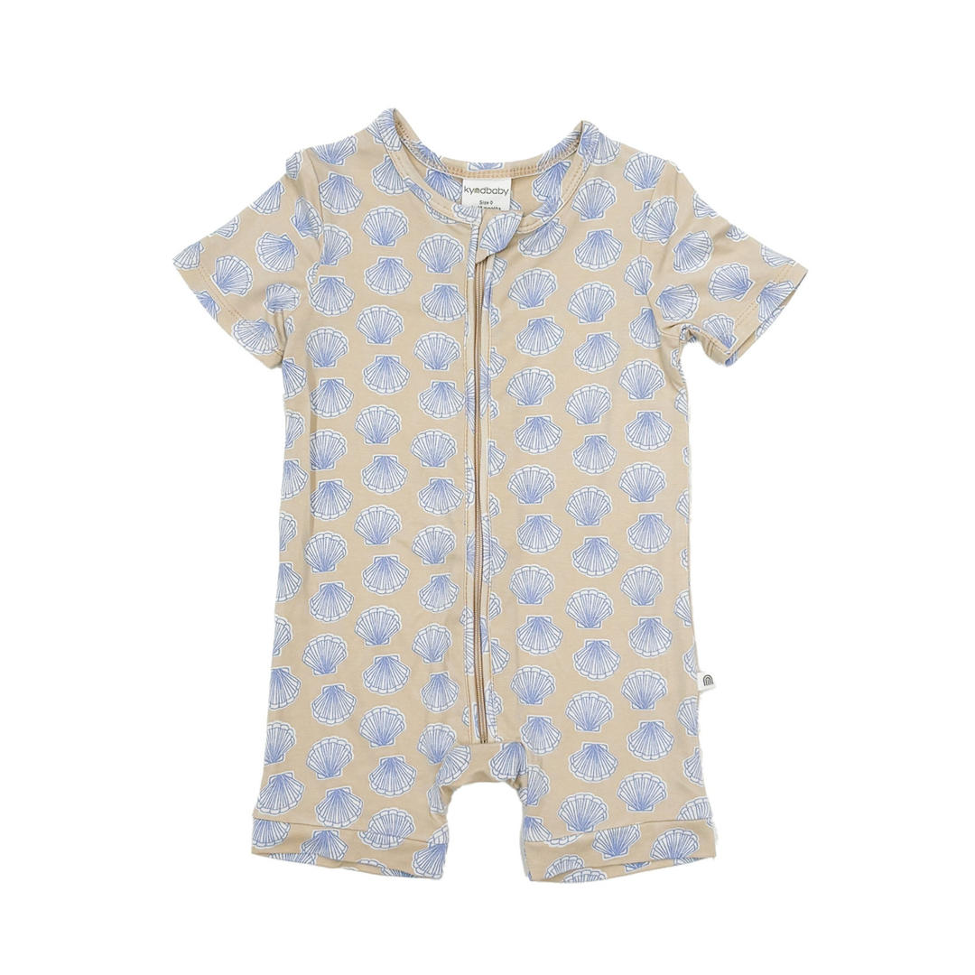 Essential Short Sleeve Onesie - Seashell Blue