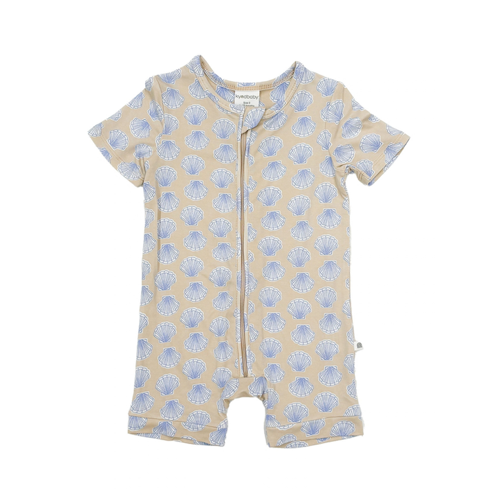 Essential Short Sleeve Onesie - Seashell Blue
