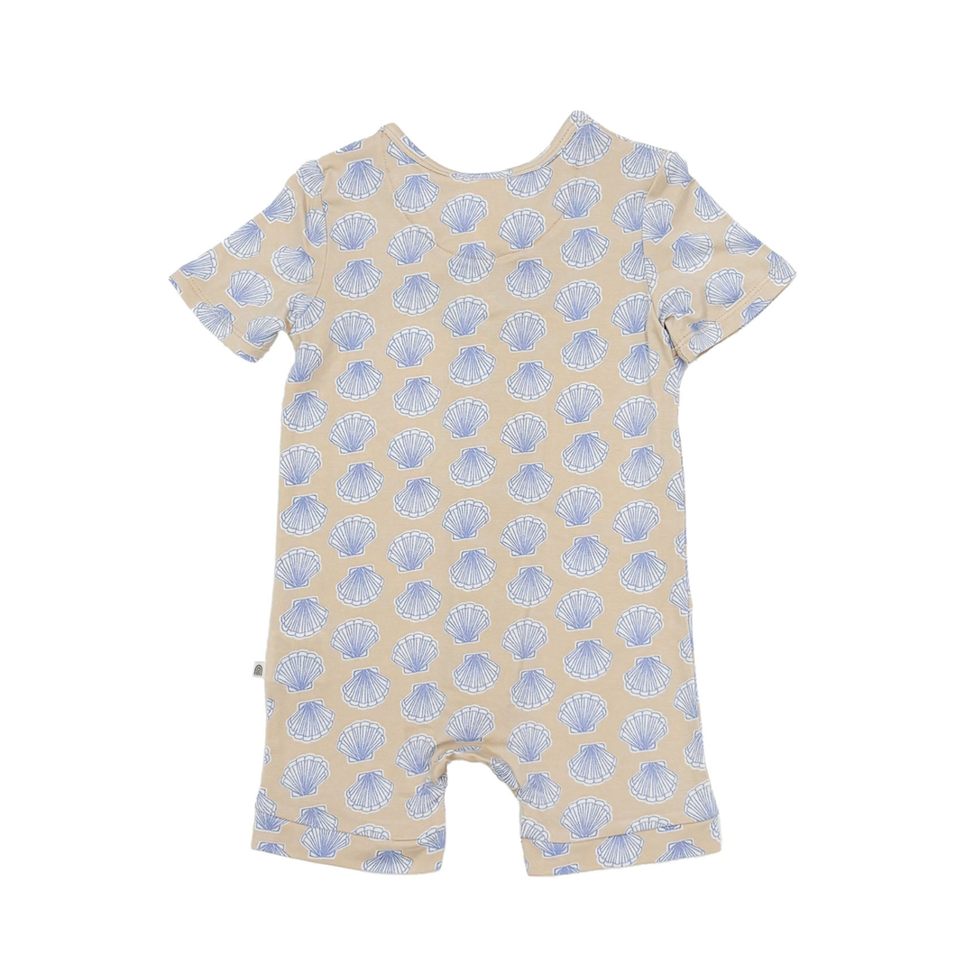 Essential Short Sleeve Onesie - Seashell Blue
