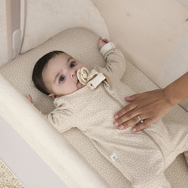 Fitted Bassinet Sheet - Oat Little Pod