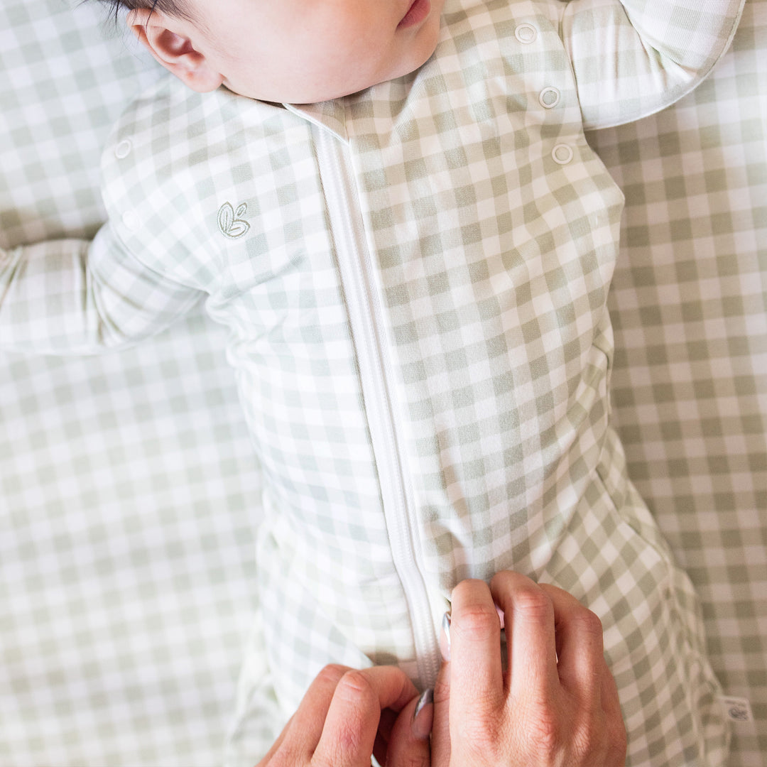Swaddle Sleeping Bag 1.0 TOG - Gumleaf Gingham