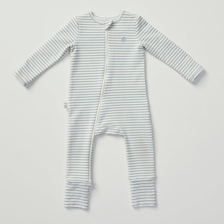 Warm Zippee Baby Romper 0.5 TOG - Dusk Blue Stripe