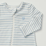 Light Zippee Baby Romper 0.2 TOG - Dusk Blue Stripe