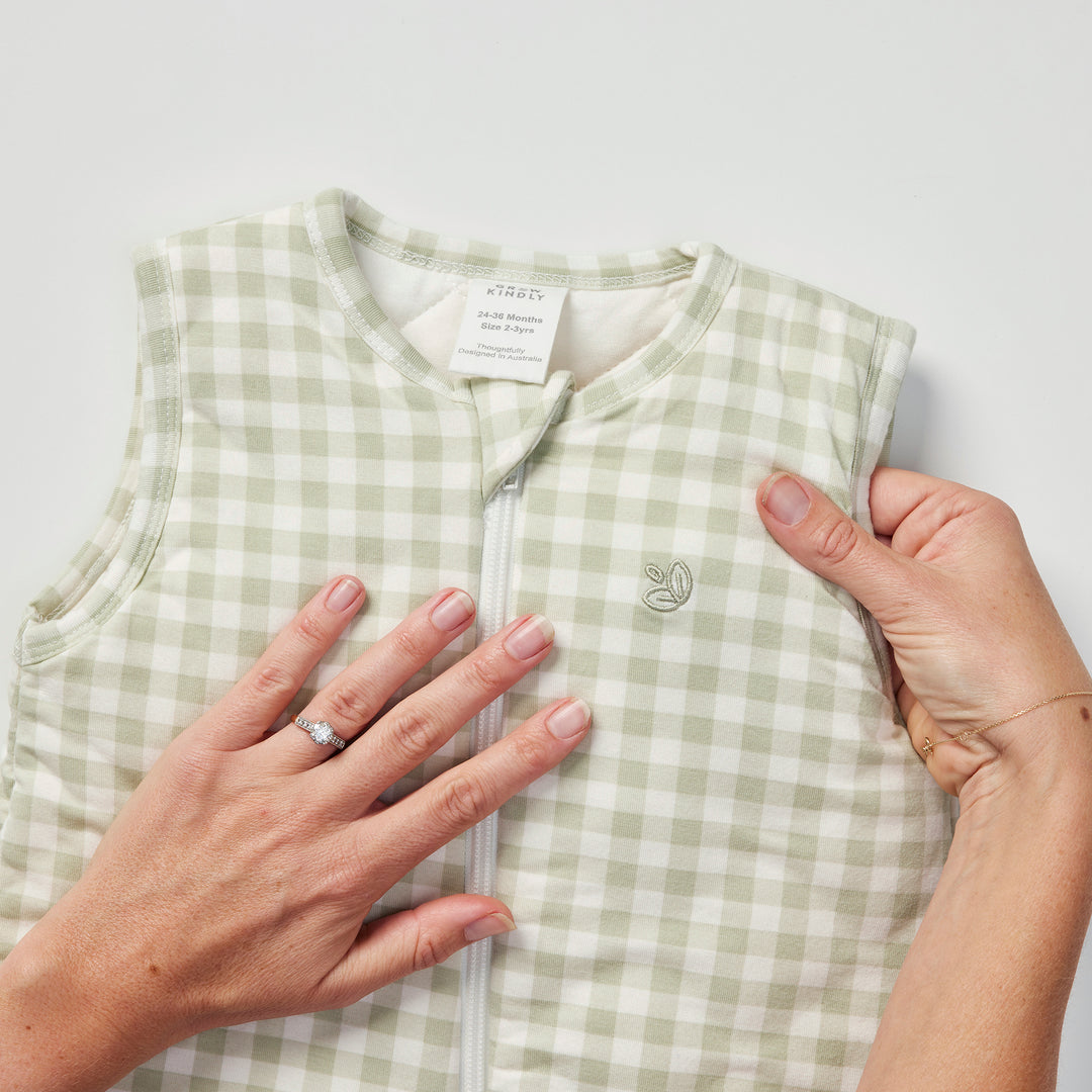Grow Sleep Suit 2.5 TOG - Gumleaf Gingham