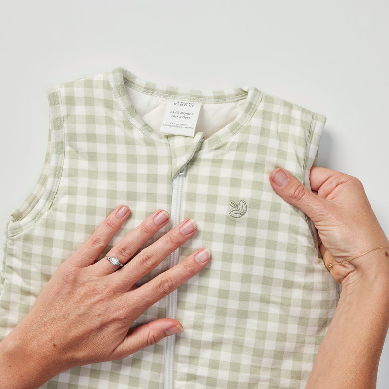 Grow Sleep Suit 2.5 TOG - Gumleaf Gingham