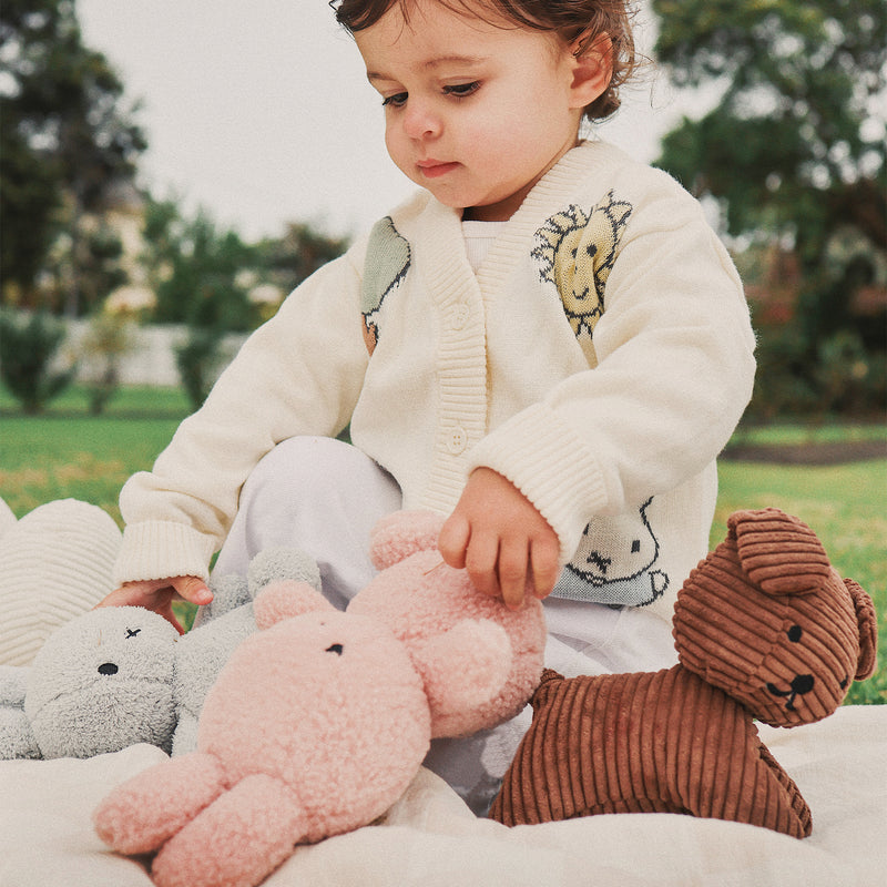 Snuffy ECO Corduroy Plush Toy in Brown