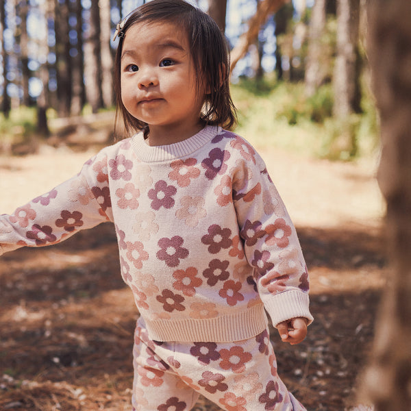 Jacquard Knit Jumper - Blooming