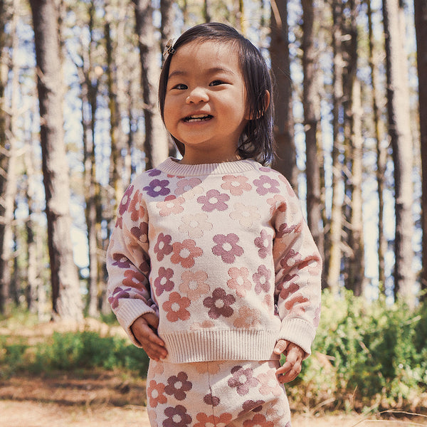 Jacquard Knit Jumper - Blooming
