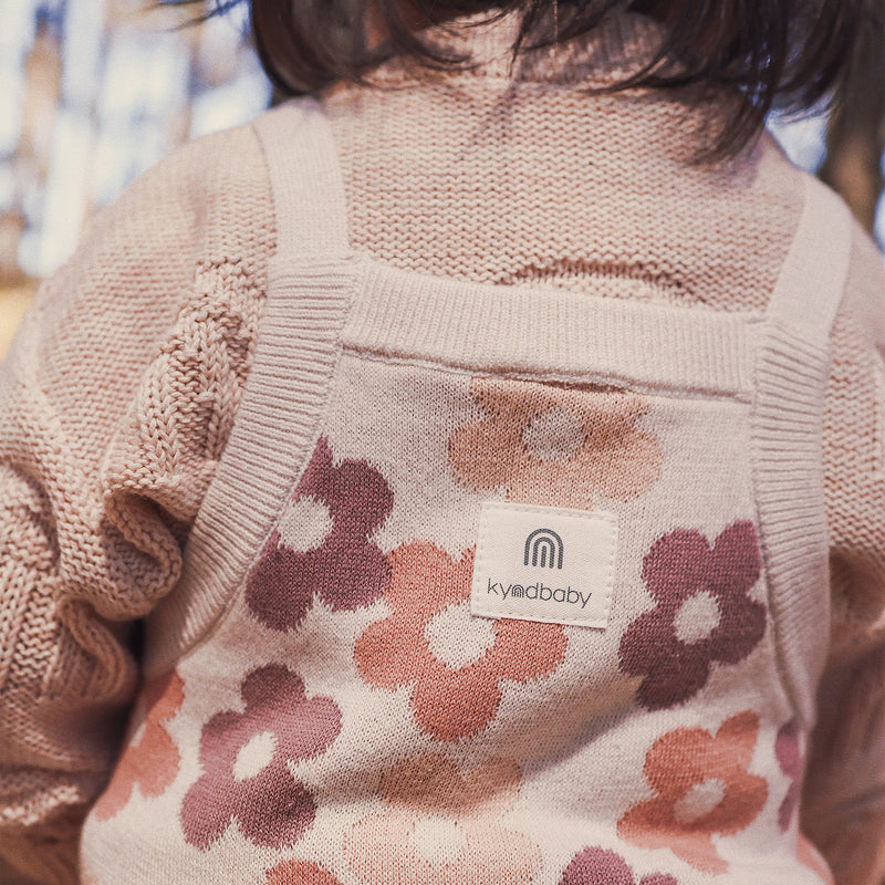 Jacquard Knit Overall - Blooming