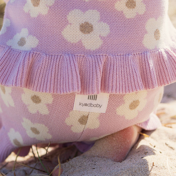 Jacquard Knit Frill Short - Orchid Bloom