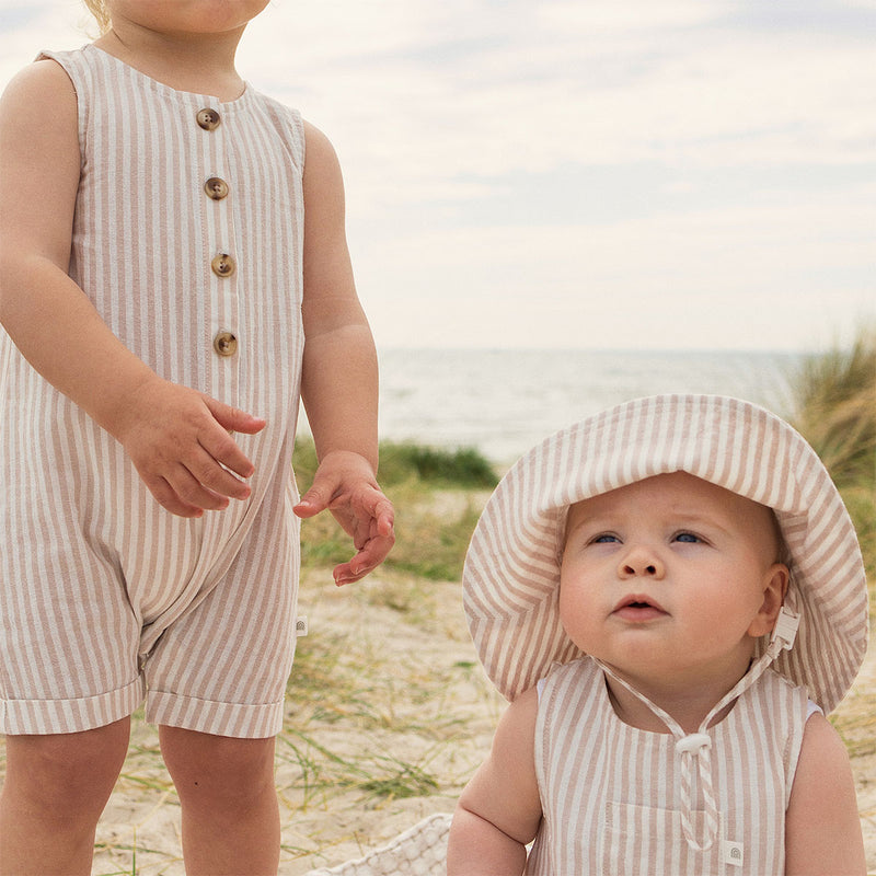 Broad Brim Hat  - Sandstone Stripe