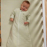 Fitted Cot Sheet - Gumleaf Gingham