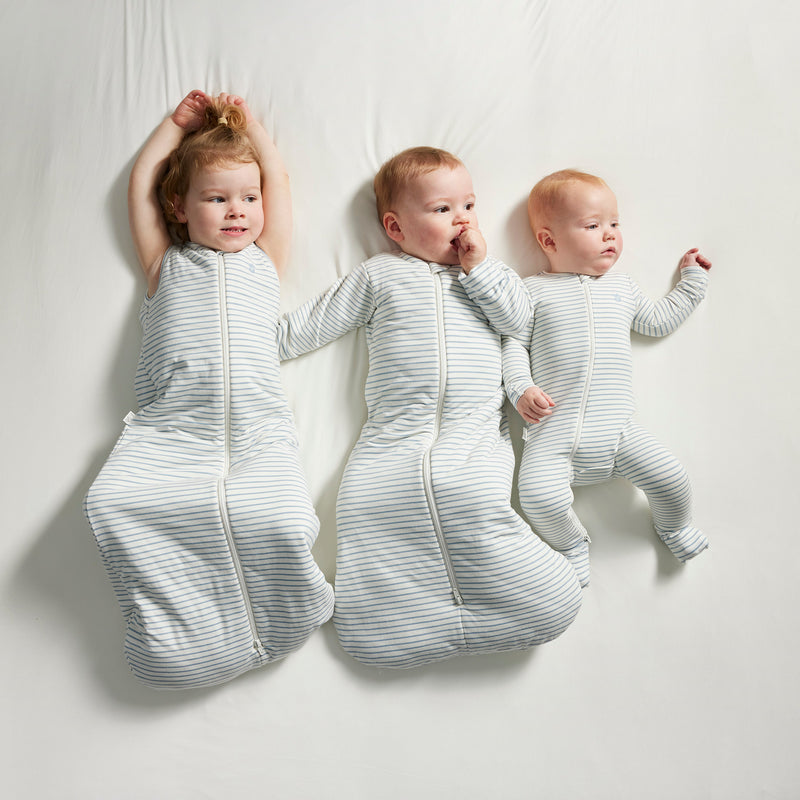 Light Zippee Baby Romper 0.2 TOG - Dusk Blue Stripe