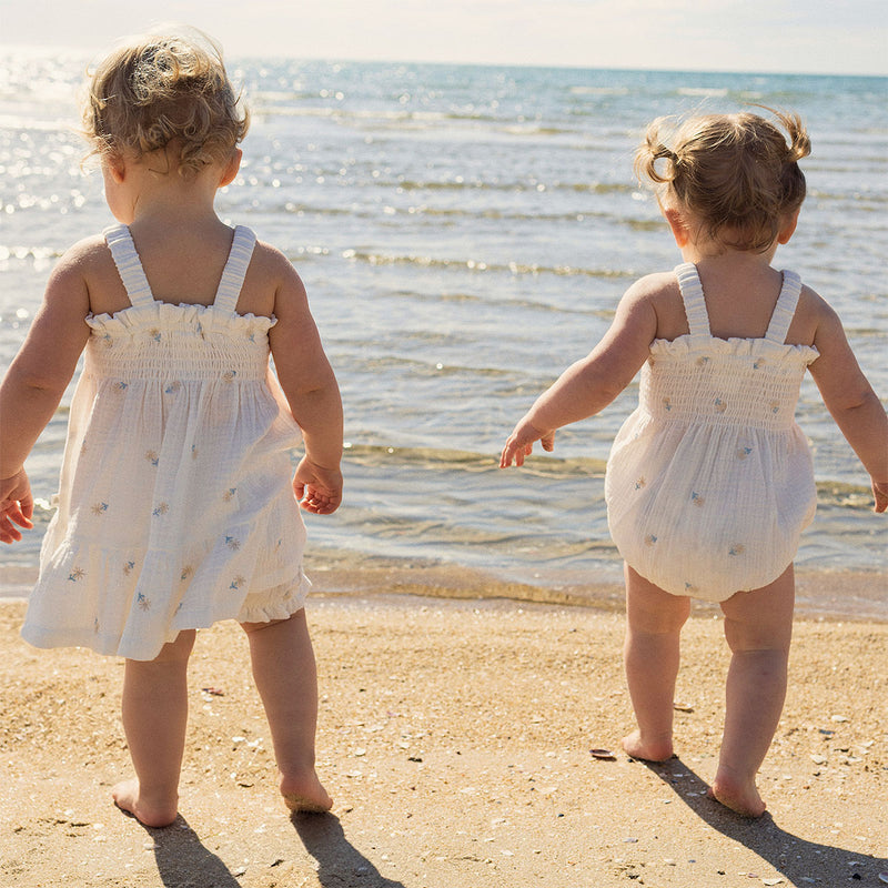Shirred Romper - Little Petal