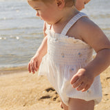 Shirred Romper - Little Petal