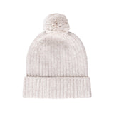 Chunky Rib Knit Beanie - Oatmeal