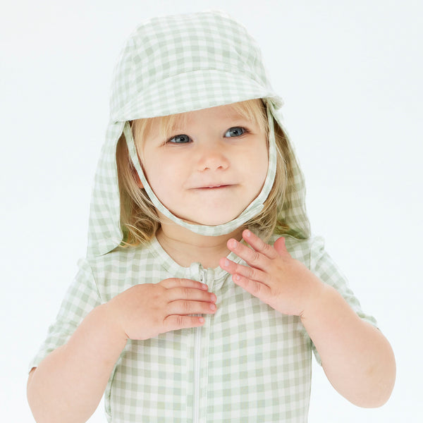 Sunny Hat - Sage Gingham