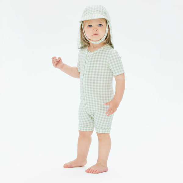 Sunny Hat - Sage Gingham