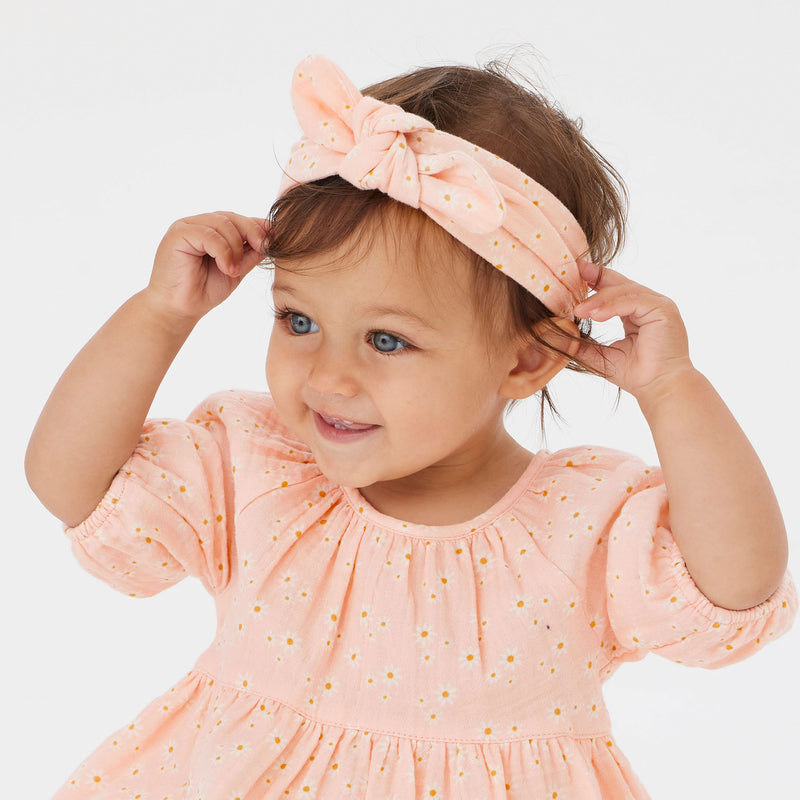 Woven Headband - Daisy Charm