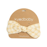 Woven Headband - Sandcastle Check