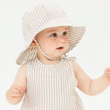 Broad Brim Hat  - Sandstone Stripe