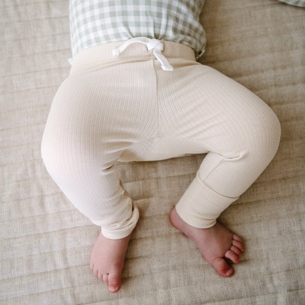 Rib Legging - Oat