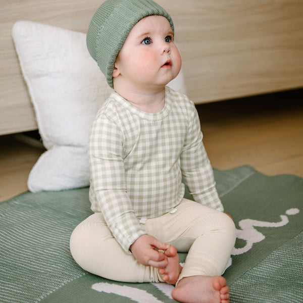Rib Legging - Oat