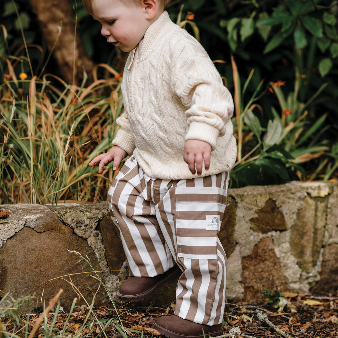 Stripe Pant - Brown Stripe