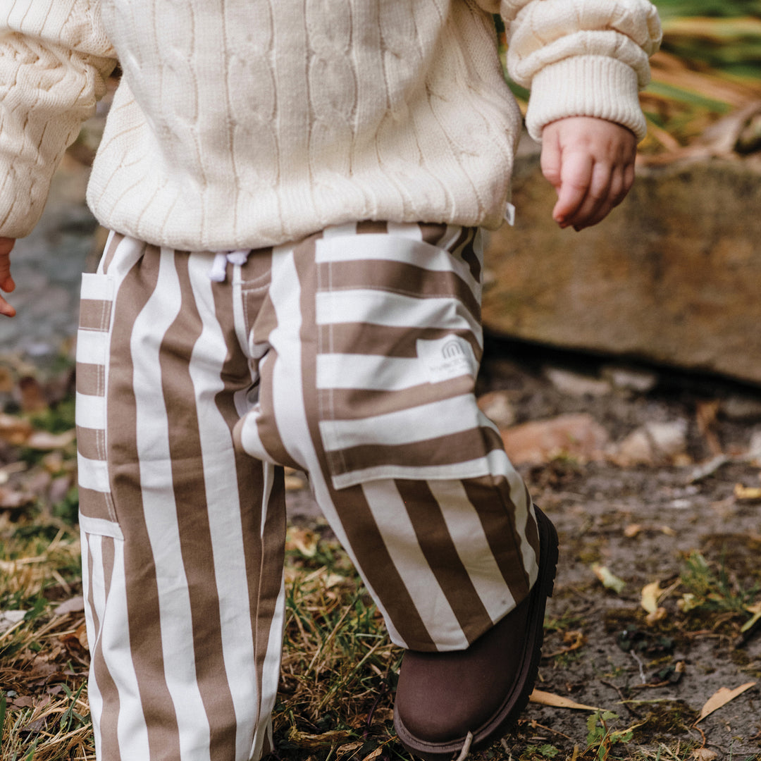 Stripe Pant - Brown Stripe