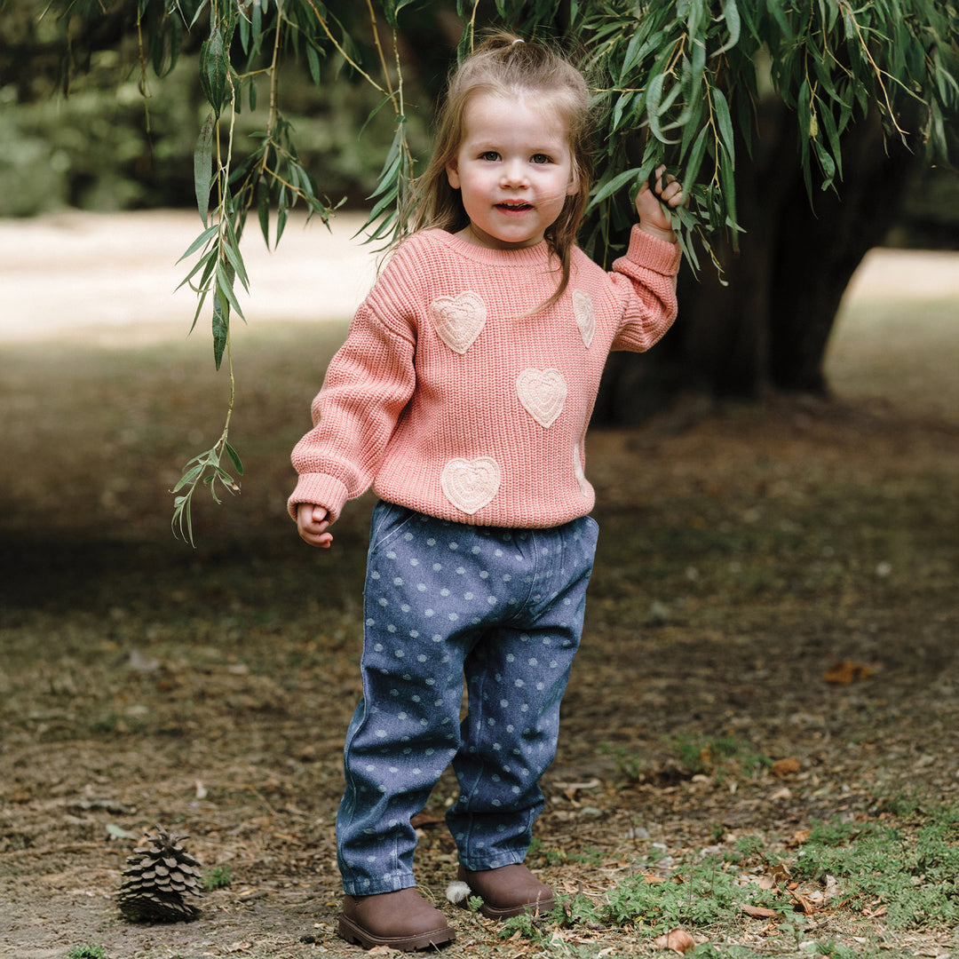Denim Pant - Denim Dot