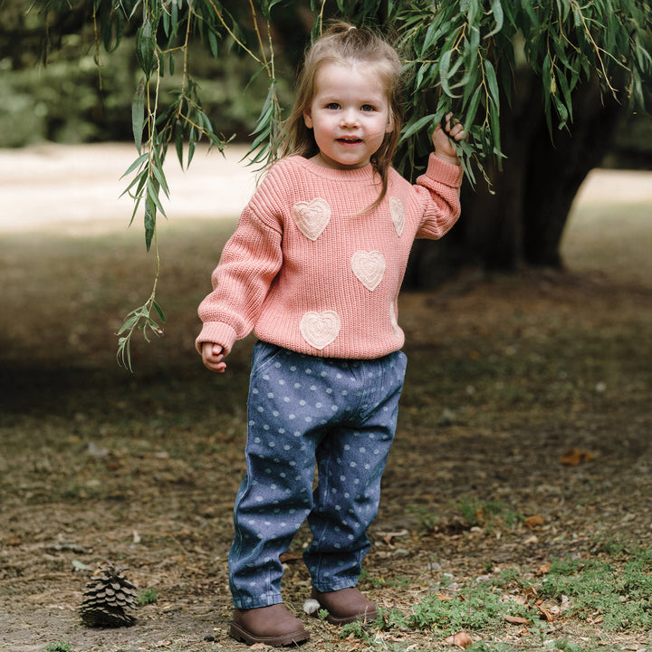 Denim Pant - Denim Dot