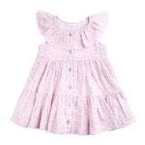 Print Tiered Dress - Frangipani