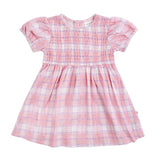 Shirred Dress - Check